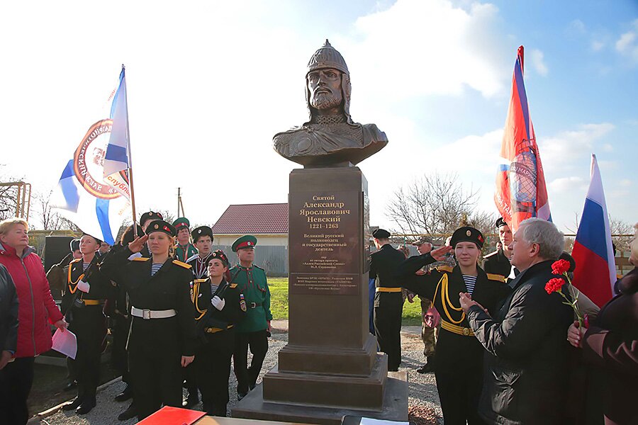 В селе Кукушкино установлен памятник Александру Невскому